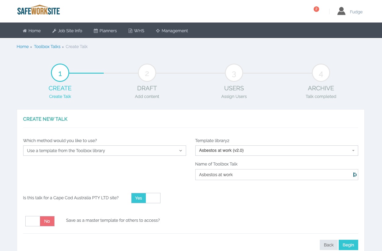 SafeWorksite Toolbox Talks